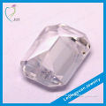 Emerald Cut Loose Gemstone Crystal Octagon Bead Cubic Zirconia